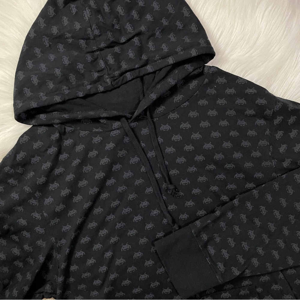 Space Invaders Black T-Shirt Hoodie